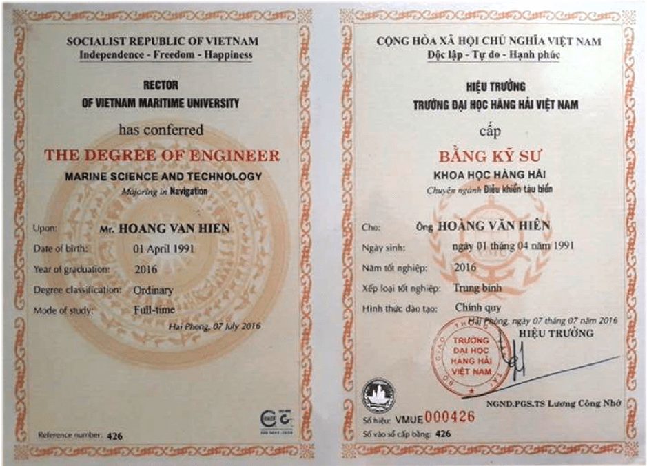 Vì Sao Nên Lựa Chọn Dịch Vụ Làm Bằng Đại Học Hàng Hải