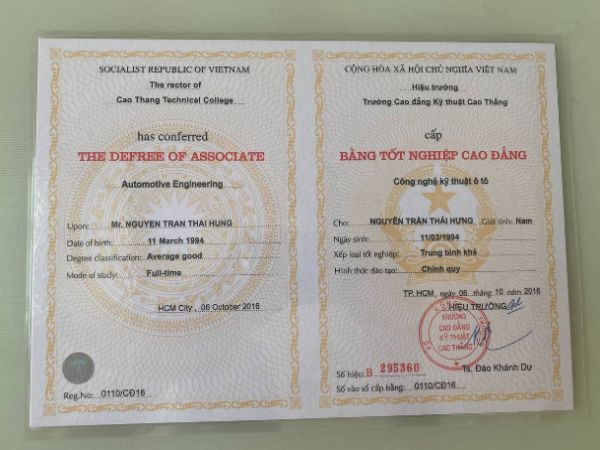 Đảm bảo quyền lợi khách hàng: Thanh toán khi đã nhận được bằng cao đẳng thật tại Làm Bằng Thật 100