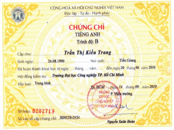 Cam kết dịch vụ làm chứng chỉ nghề tại Làm Bằng Thật 100
