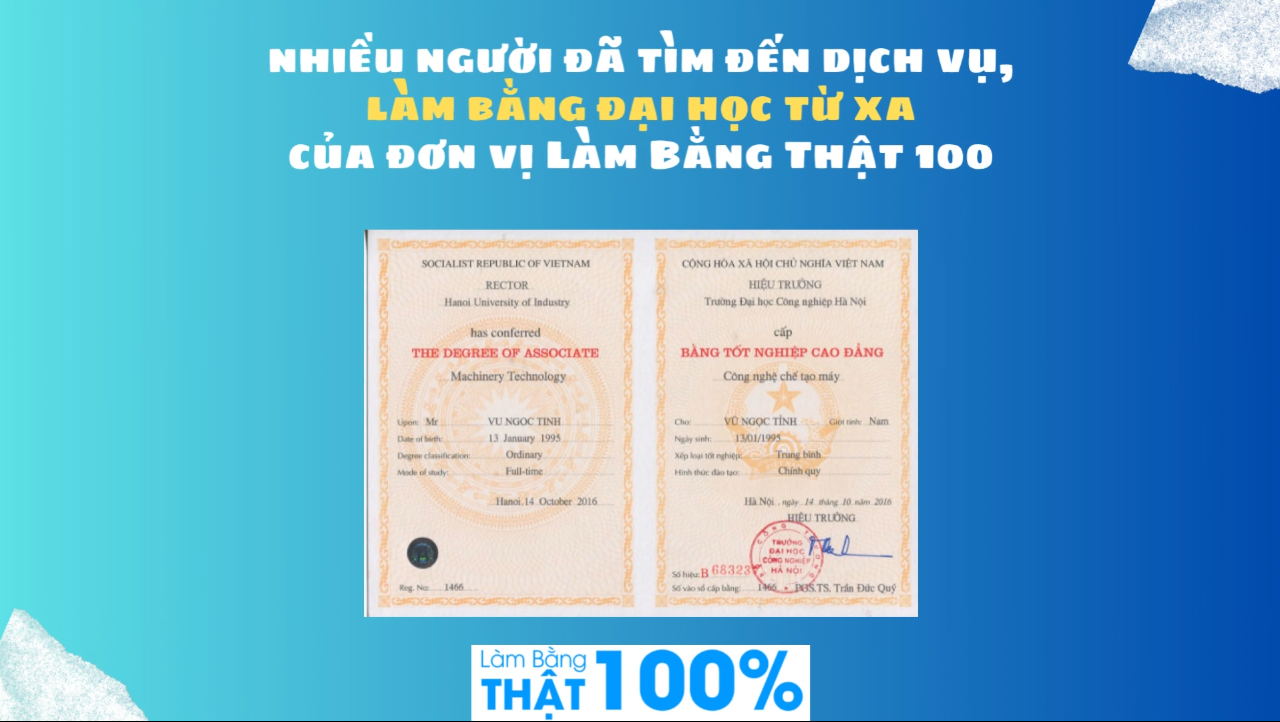 Làm Bằng Đại Học Từ Xa Chất Lượng Chỉ Từ 1,5 Triệu Đồng