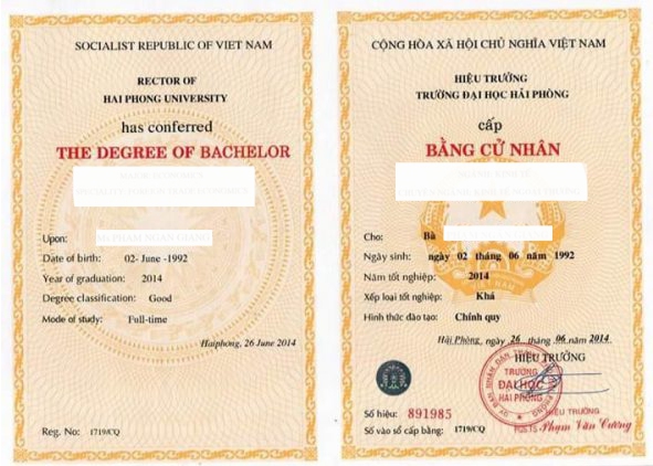 Làm Bằng Đại Học Hải Phòng Bao Sử Dụng Không Cần Thi