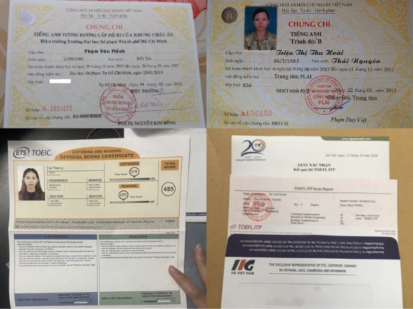 Làm Bằng Anh Văn Có Hồ Sơ Gốc Chỉ Trong 3 Ngày