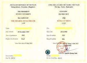 Làm Bằng Đại Học Huế Hồ Sơ Tại Trường Bao Sử Dụng