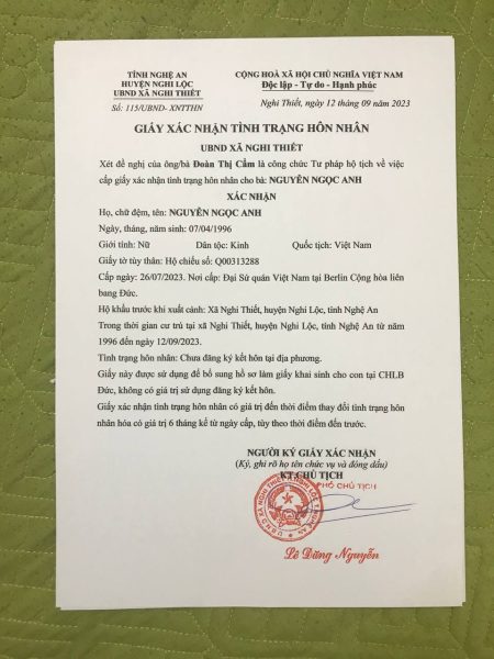 Làm Giấy Chứng Nhận Độc Thân Giả Giá Rẻ Nhanh Chóng